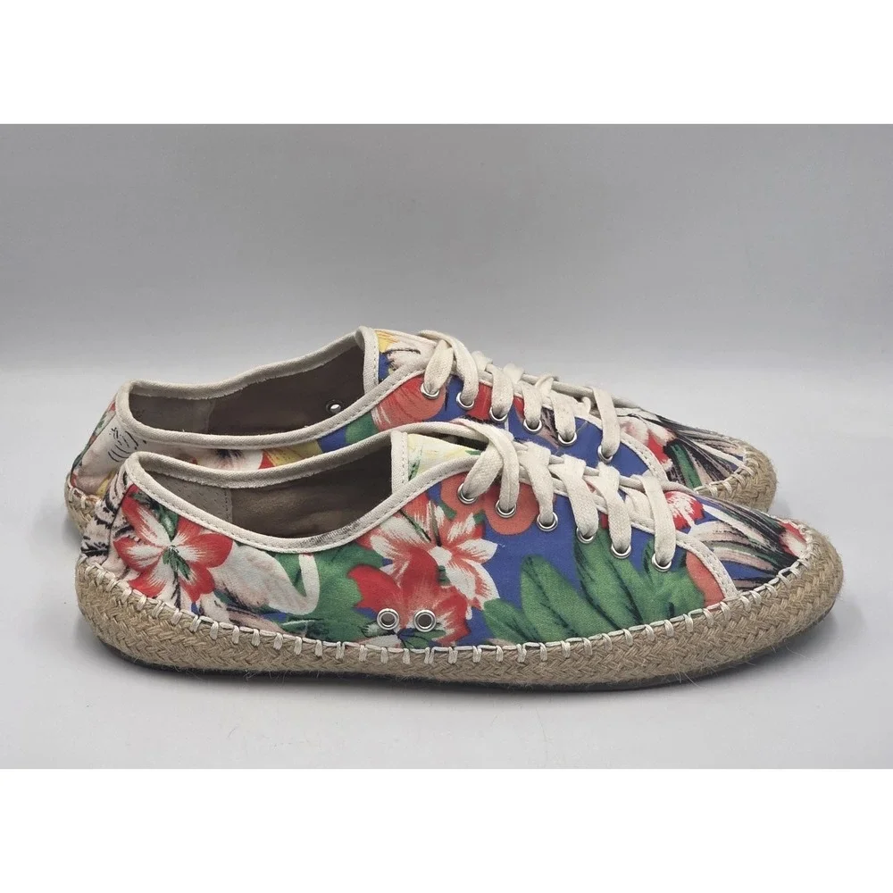 Steve Madden Broadwlk Tropical Espadrille Sneakers Womens 9.5 Floral Casual
